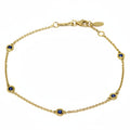 Sapphires by the yard in Yellow Gold