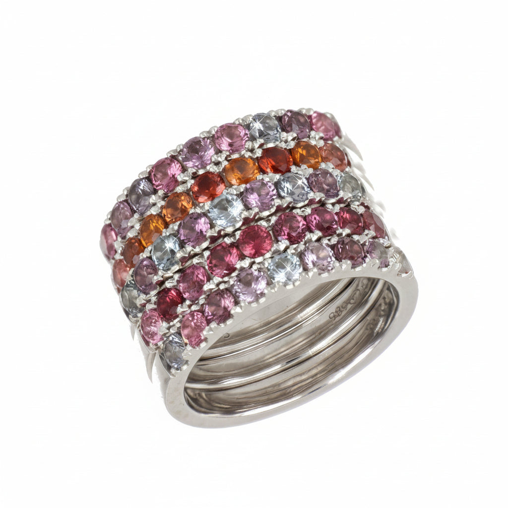 Pink Spinel Ring in White Gold image 2