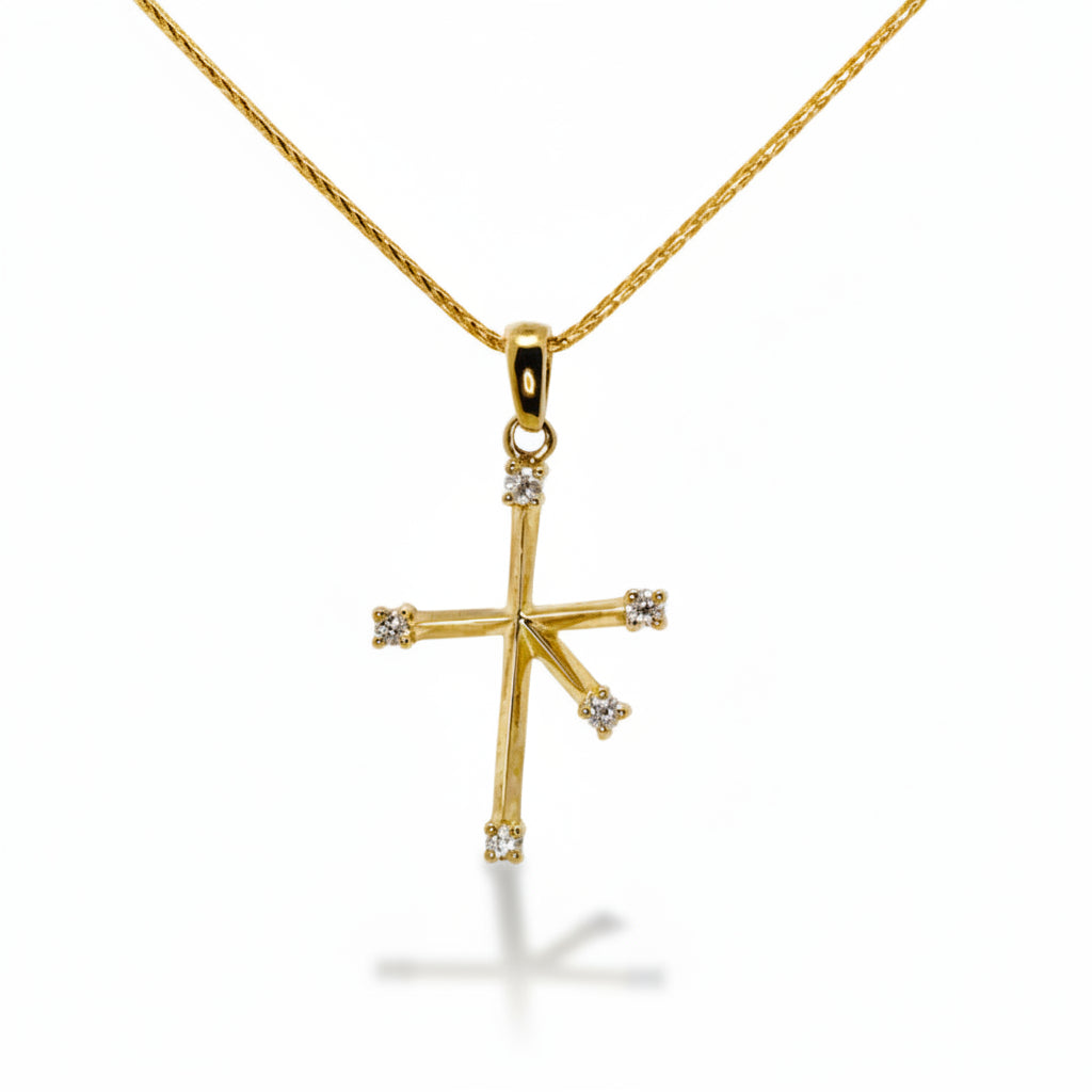 Southern Cross Pendant in Yellow Gold