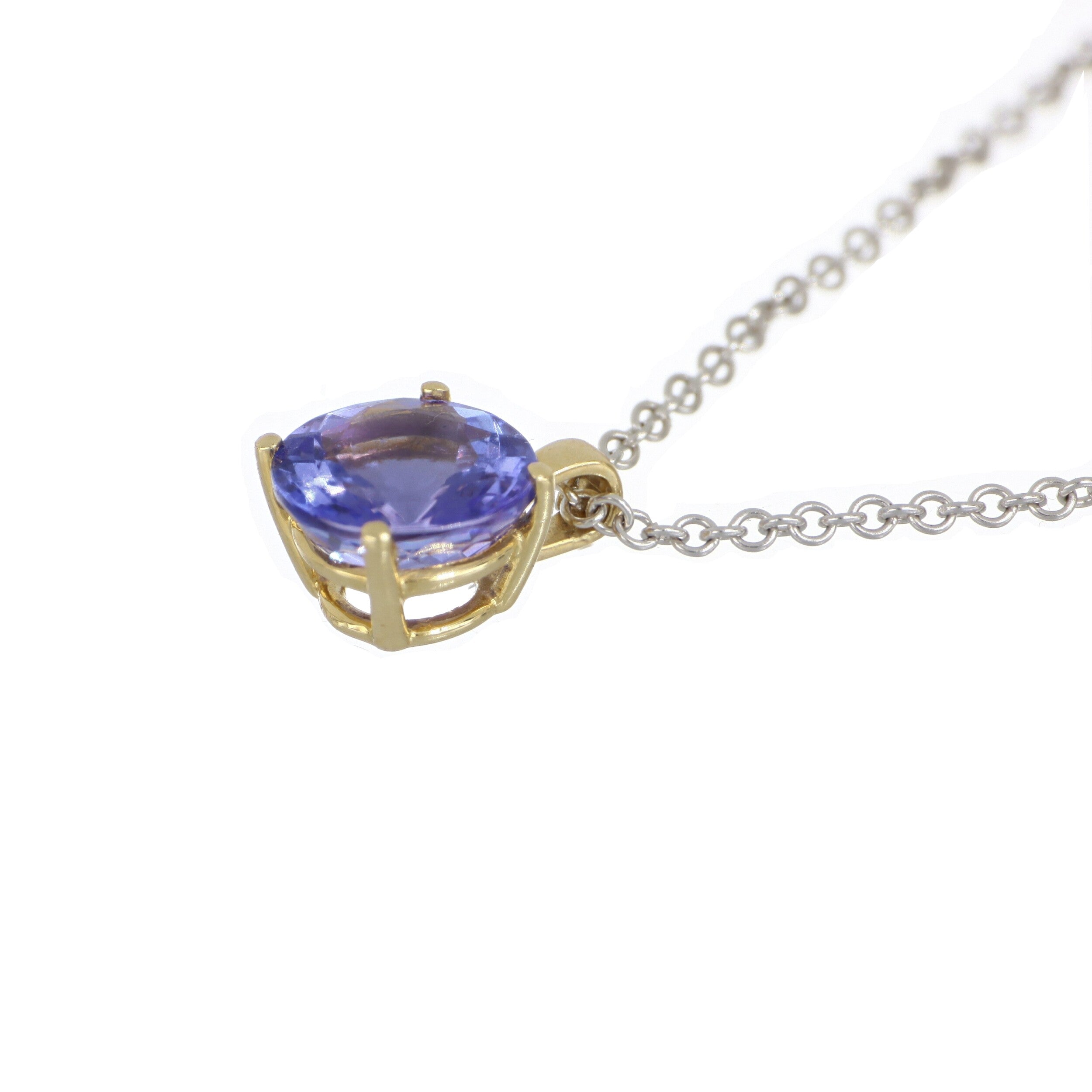 Tanzanite Pendant in Yellow Gold image 1