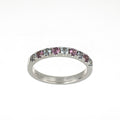 Pink and Grey Spinel Ring in White Gold image 0
