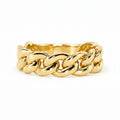 Curb Link Ring in Yellow Gold