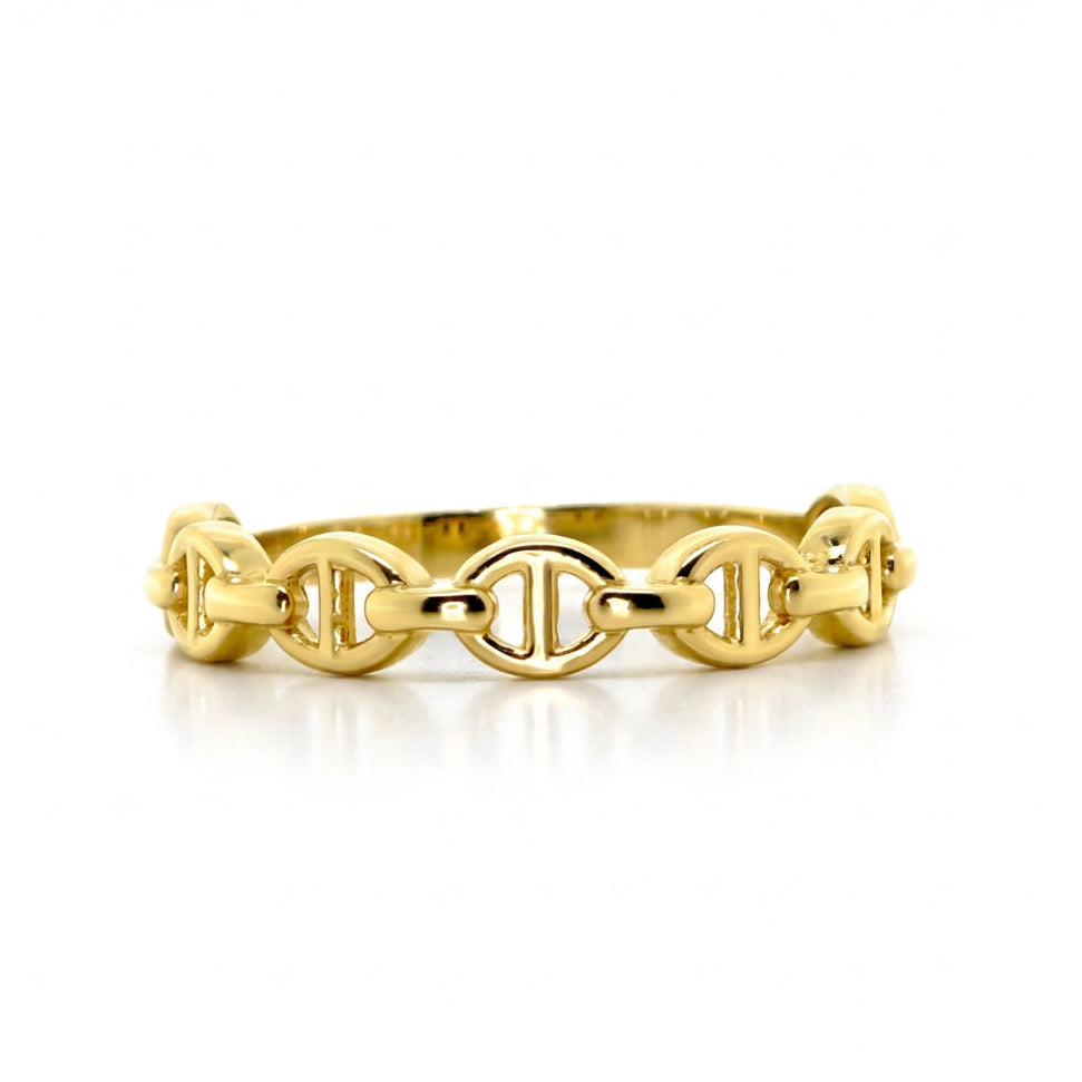 Gucci Link Ring in Yellow Gold