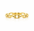 Paperclip Ring in Yellow Gold