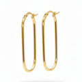 U-shaped Hoops in Yellow Gold