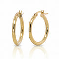Classic Hoops in Yellow Gold