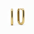 U-shaped Hoops in Yellow Gold