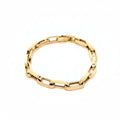 Chunky Paperclip Bracelet in Yellow Gold