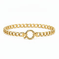 Open-curb Bracelet in Yellow Gold