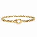 Belcher Link Bracelet in Yellow Gold