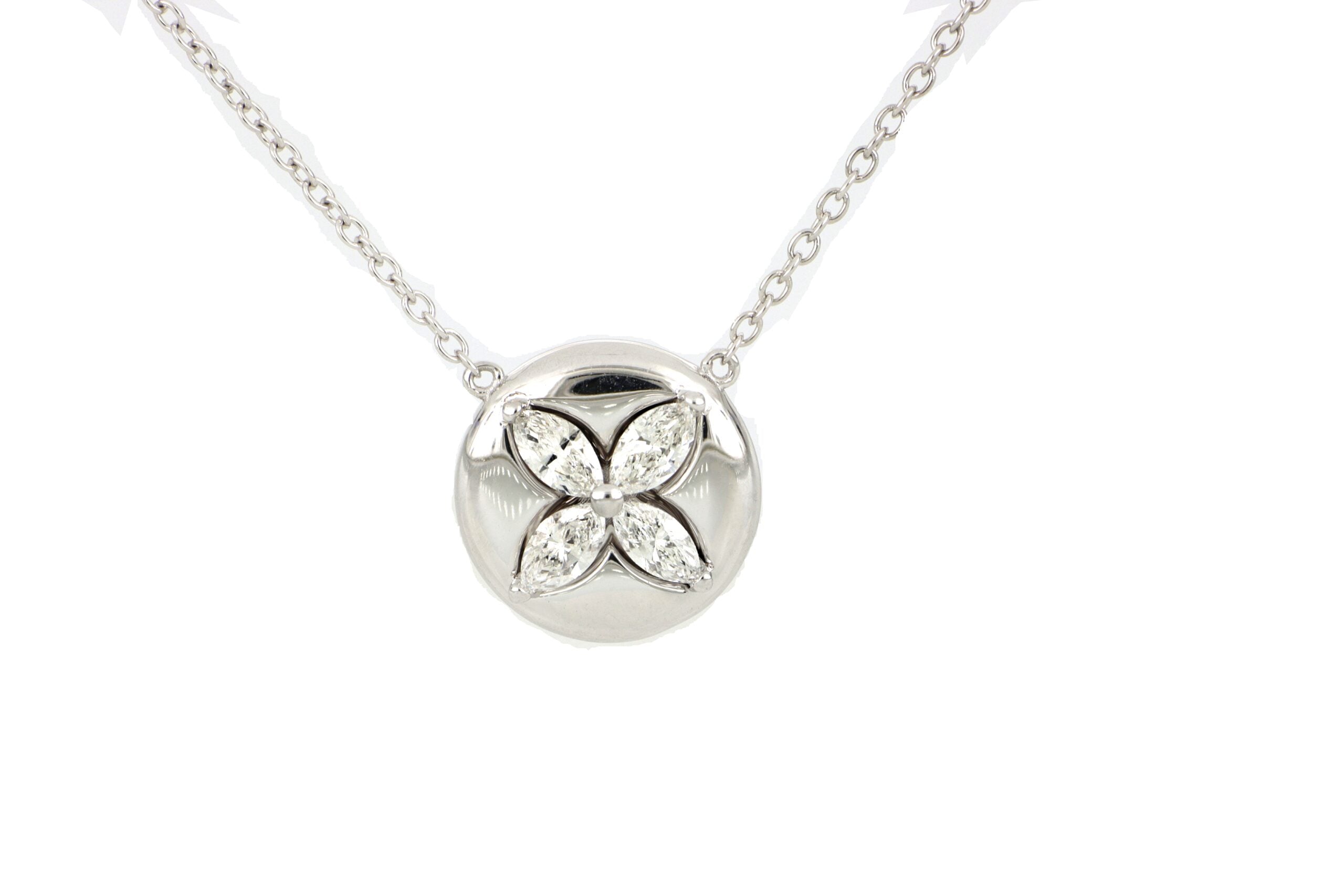 Diamond Necklace in White Gold image 0