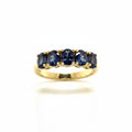 Colour Change Garnet Ring in Yellow Gold
