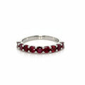 Ruby Half Eternity Band in Gold