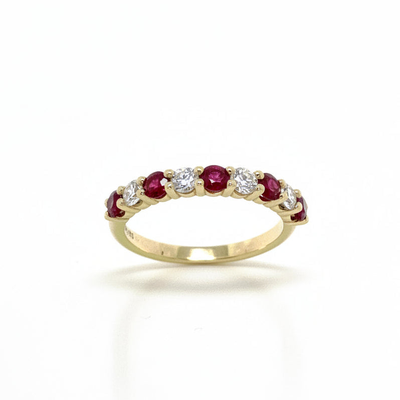 Ruby and Diamond Ring in Gold