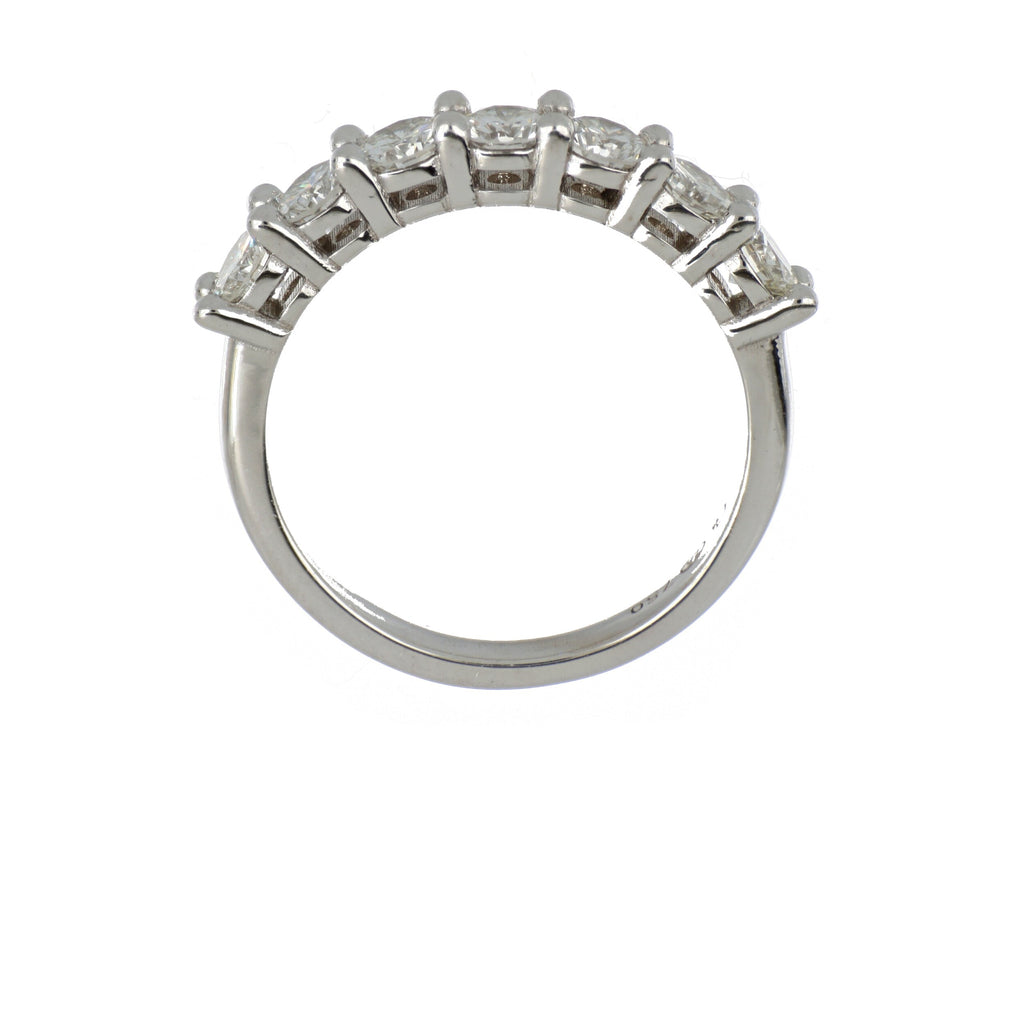 Diamond Half Eternity Ring in White Gold image 2