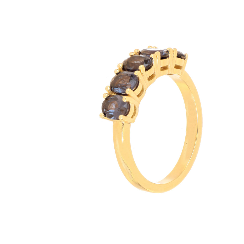 Colour Change Garnet Ring in Yellow Gold image 2