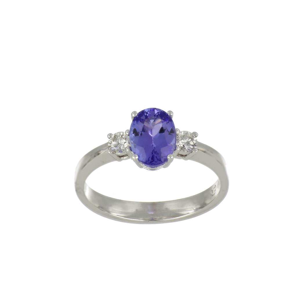 Tanzanite and Diamond Ring image 0