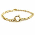 Open-curb Bracelet in Yellow Gold