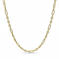 2 in 1 Figaro-anchor Chain in Gold