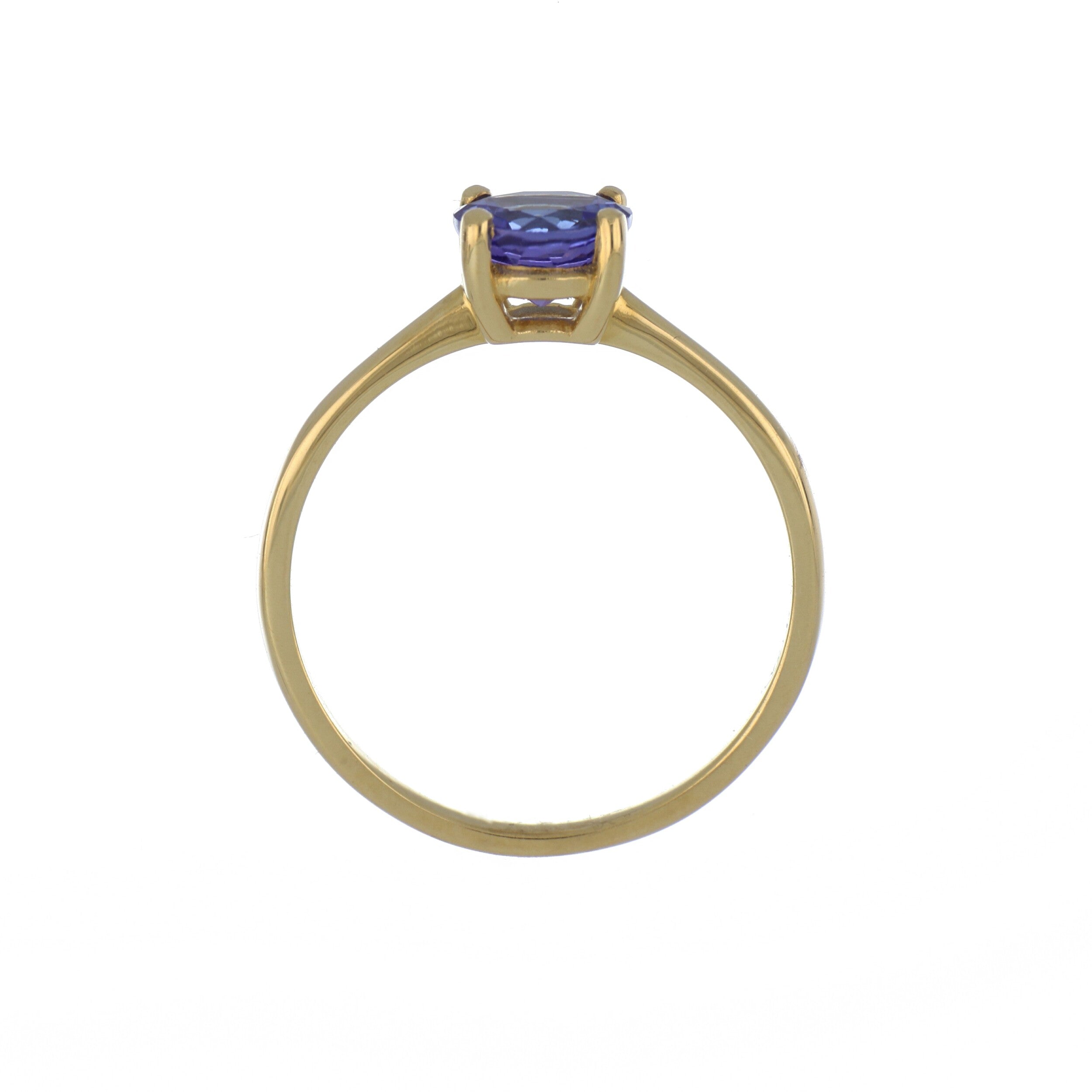 Tanzanite Ring in Yellow Gold image 1