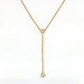 Diamond necklace in Yellow Gold image 0