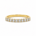 Diamond Half Eternity Ring in Yellow Gold
