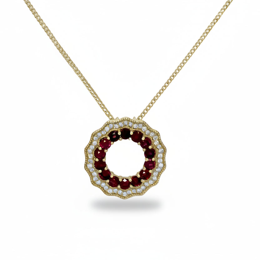 Circular Necklace in Gold