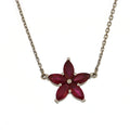 Ruby Necklace in White gold image 0