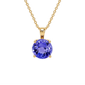 Tanzanite Pendant in Yellow Gold