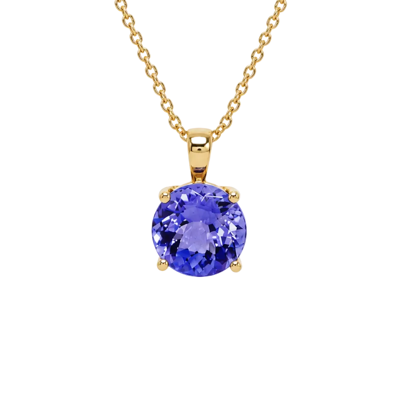 Tanzanite Pendant in Yellow Gold