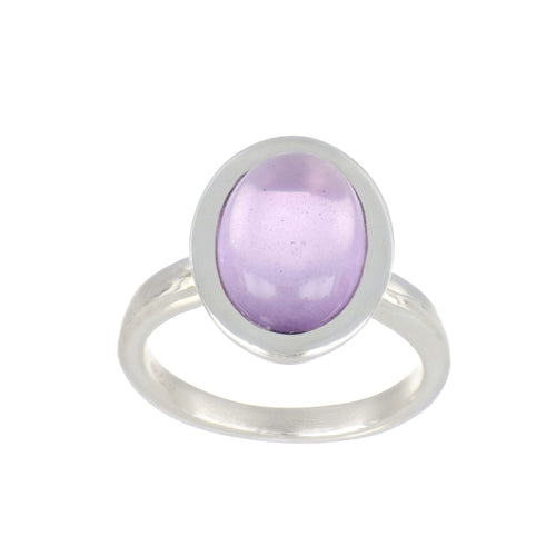Amethyst Dress Ring in Sterling Silver image 0