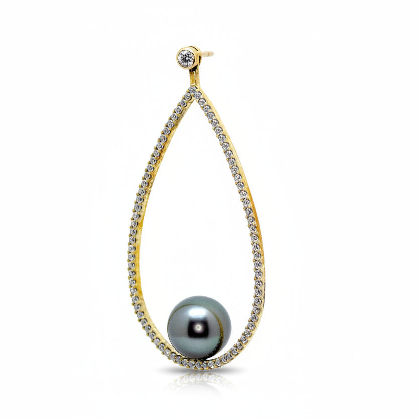 Tahitian Pearl Drop Earrings