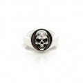 Skull Signet Ring in Silver