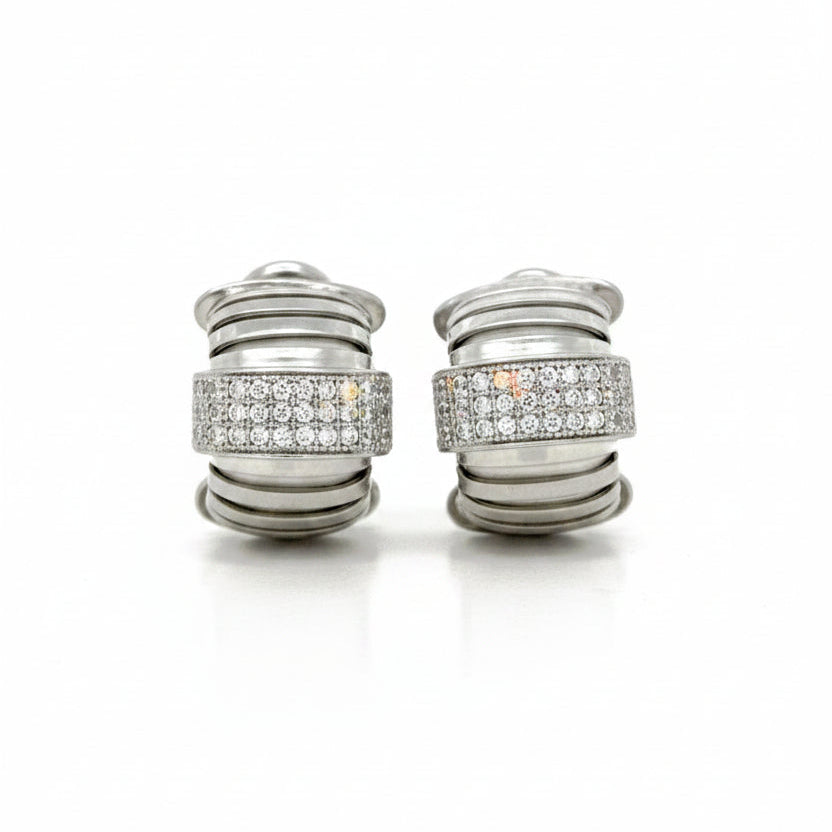 Classic Cubic Zirconia Earrings in Silver