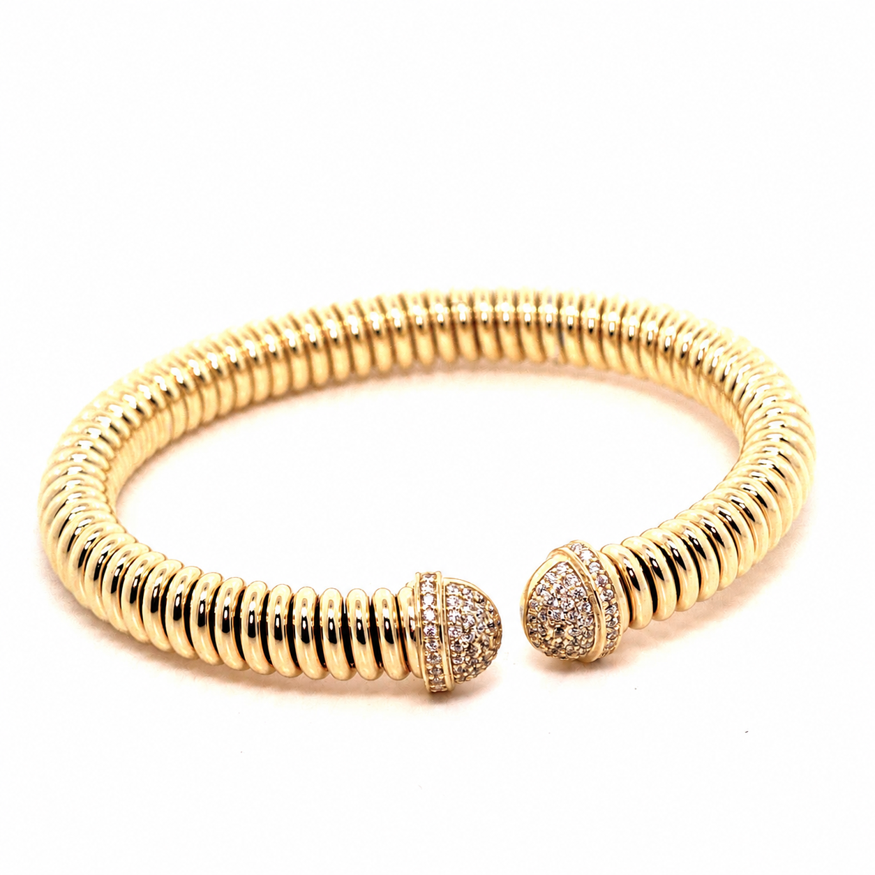 Cubic Zirconia Bangle in Silver