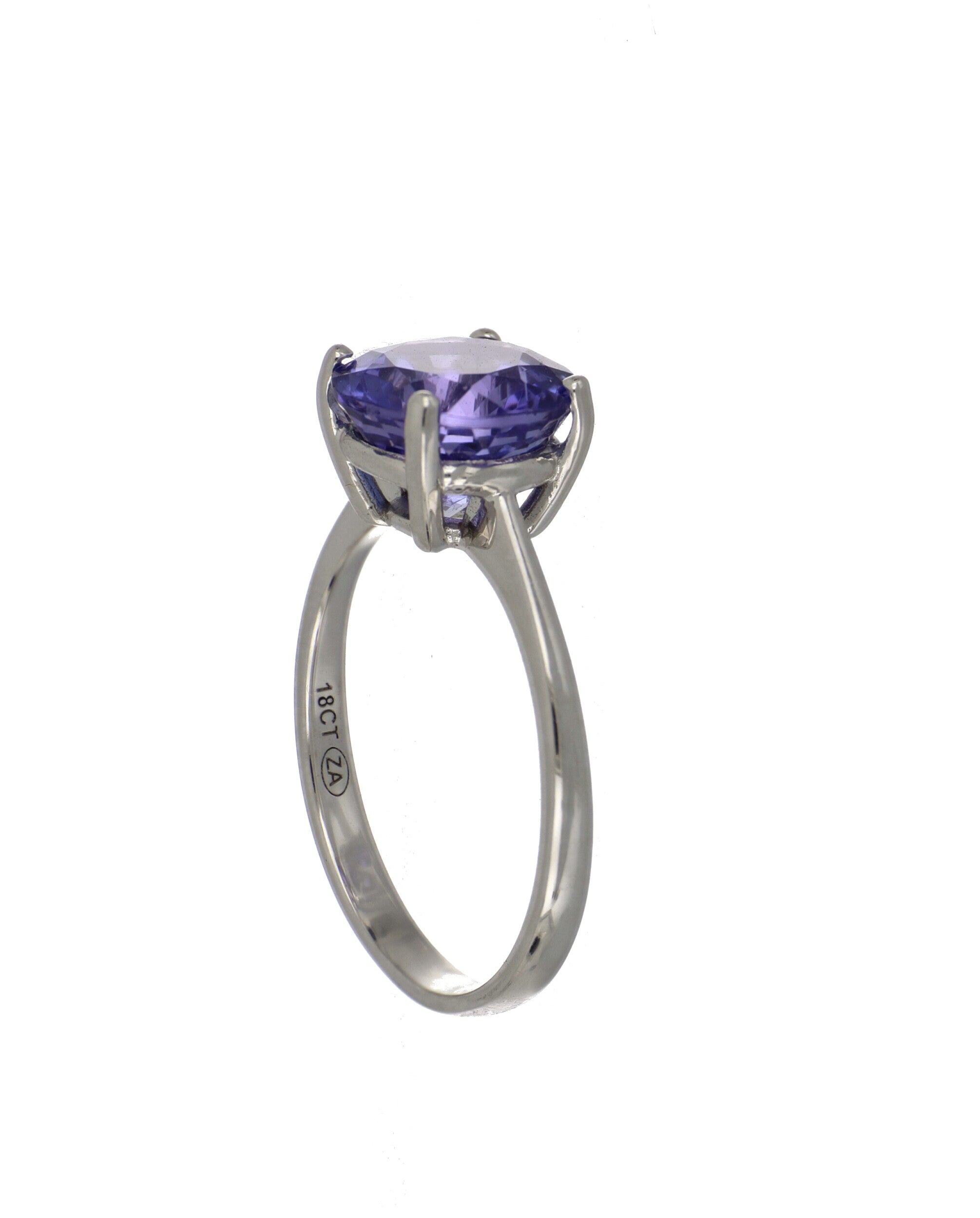 Tanzanite Ring in White Gold image 1