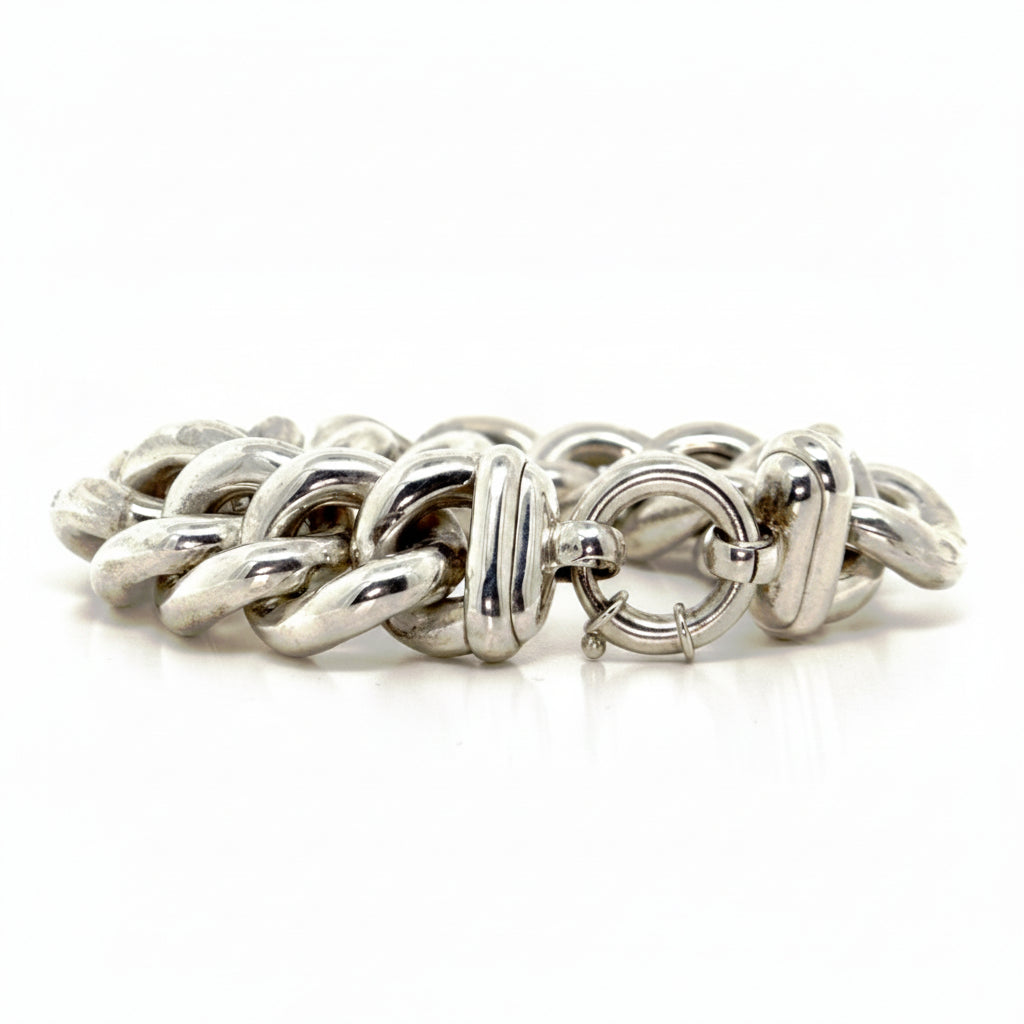 Chunky Curb Chain in Silver