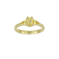 Yellow Sapphire Trilogy Ring in Yellow Gold image 0