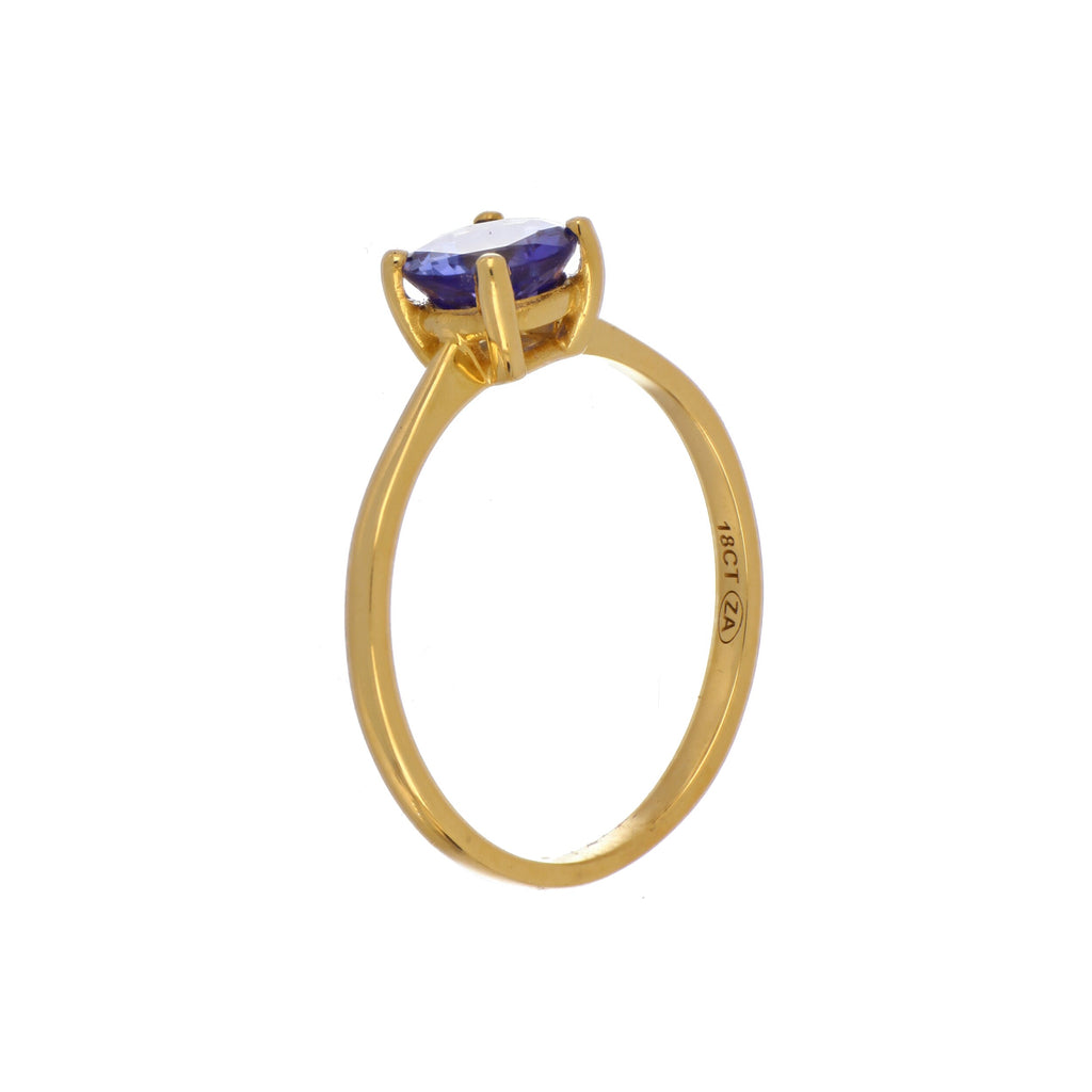 Tanzanite Ring in Yellow Gold image 2