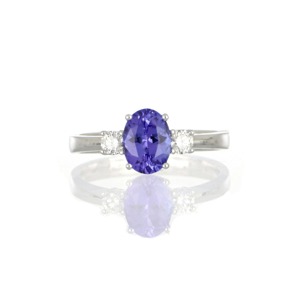 Tanzanite and Diamond Ring image 3
