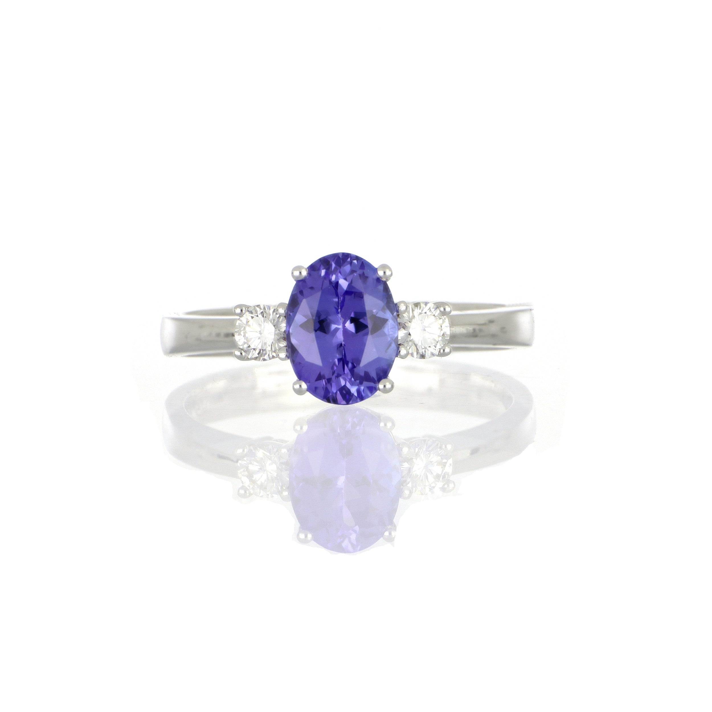 Tanzanite and Diamond Ring image 3