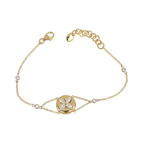 Diamond Bracelet in Yellow Gold image 0