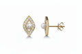 Pearl and Diamond “Evil Eye” studs in yellow gold image 0