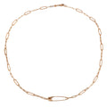 Paper-clip neckchain in Rose Gold image 0