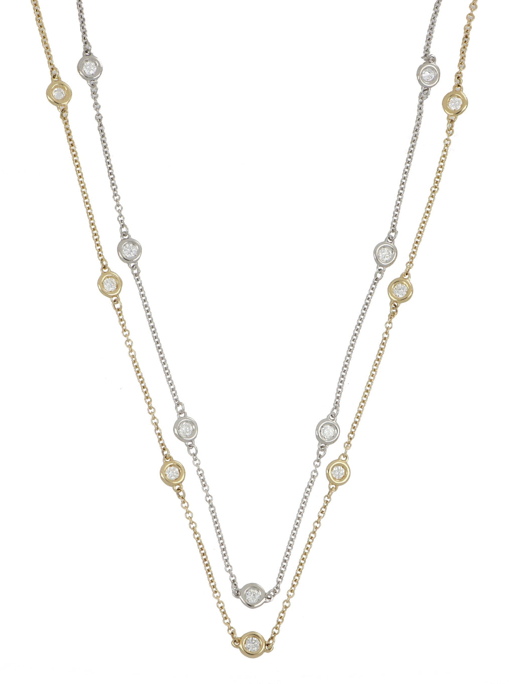 Diamonds by the Yard Necklace in White Gold image 1