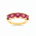 Rhodolite Garnet Ring in Yellow Gold image 0