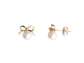 Pearl Stud Earrings in Yellow Gold image 0